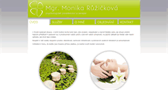 Desktop Screenshot of monikaruzickova.cz