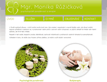 Tablet Screenshot of monikaruzickova.cz